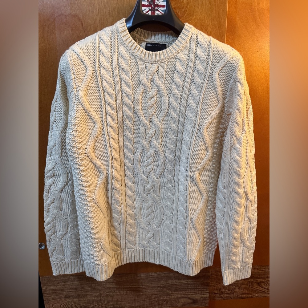 ASOS Cream Cable Knit Sweater